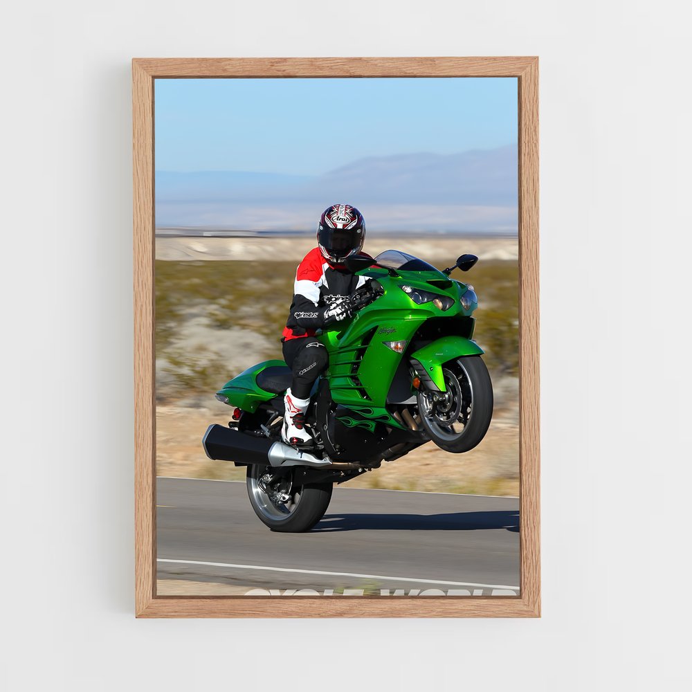 Poster Ninja zx-r captivant (vue 4)